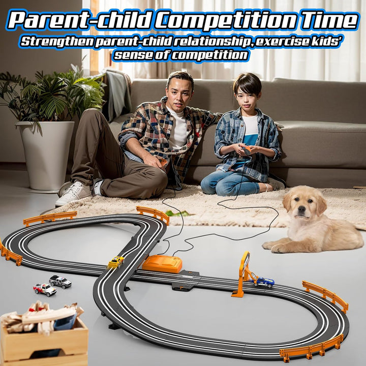 Conjuntos de Pista de Carreras de Coches Ranuras para Niños, Pista...