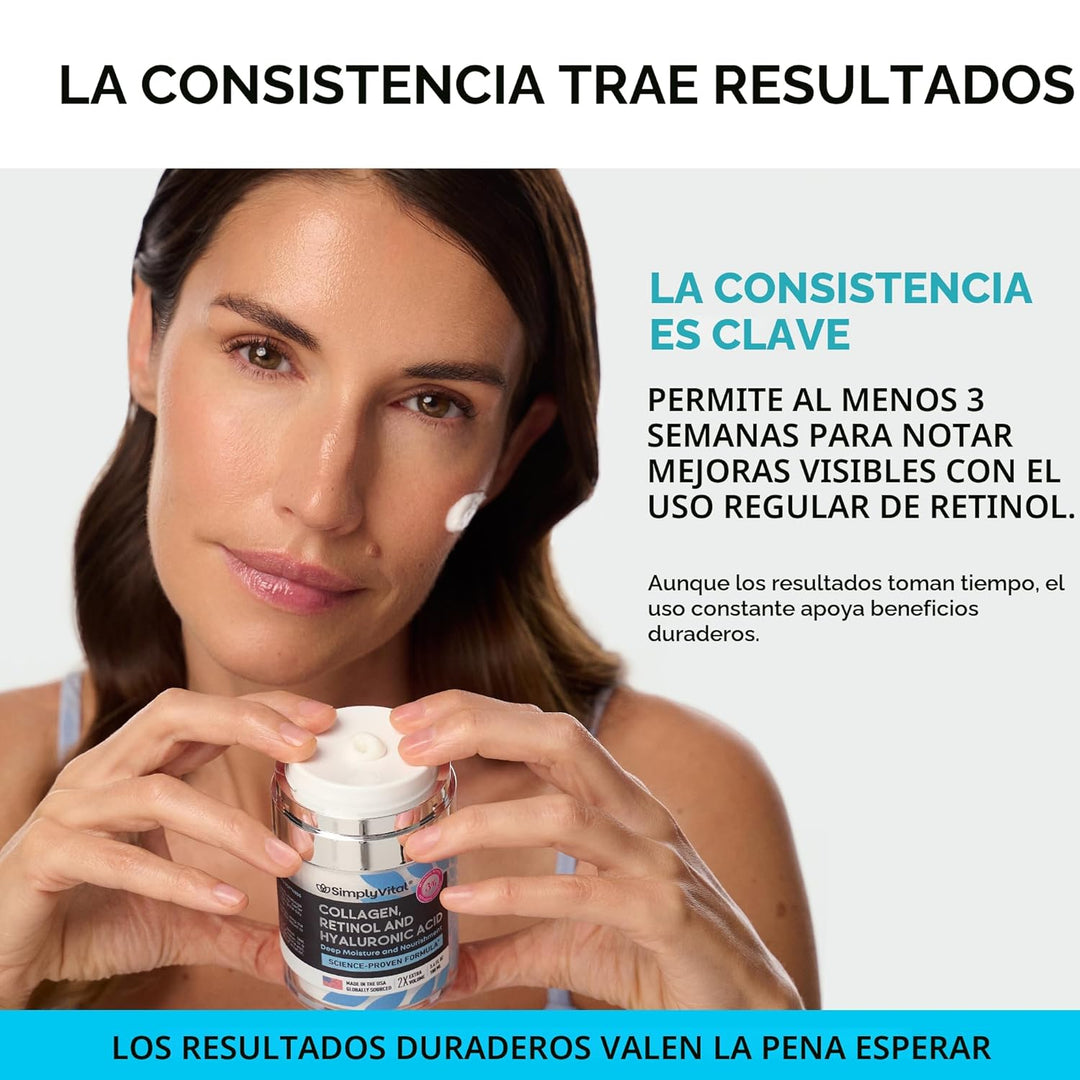 SimplyVital - Crema de colágeno, retinol y ácido hialurónico - Crem...