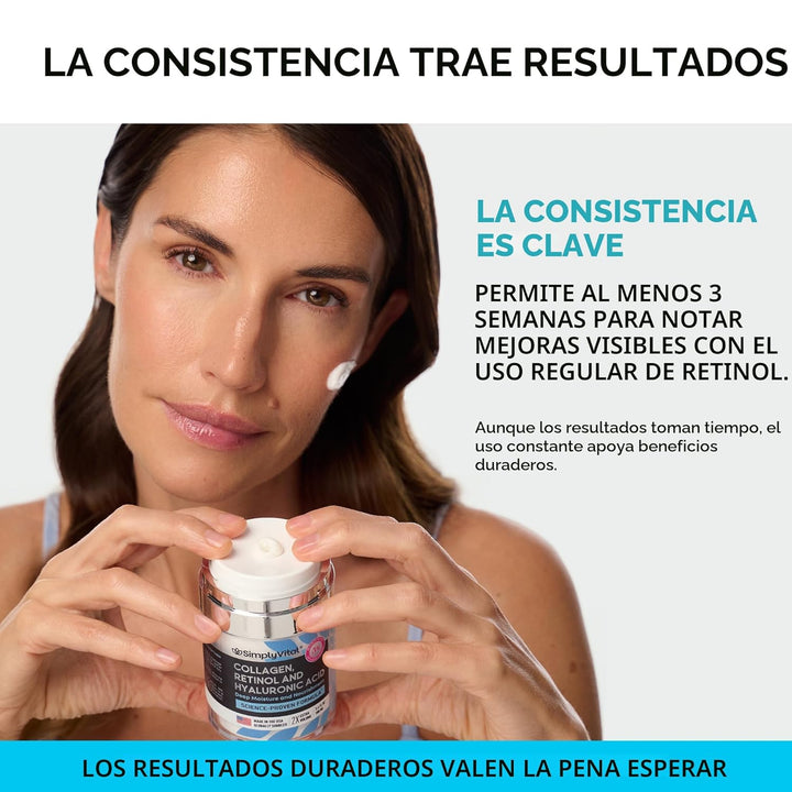 SimplyVital - Crema de colágeno, retinol y ácido hialurónico - Crem...