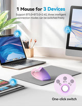 TECKNET Ratón ergonómico recargable Bluetooth \u2013 Ratones vertic...