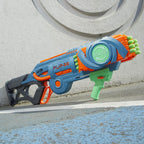 Nerf Elite 2.0 Flipshots Flip-32 Blaster con 32 cañones de dardos que se voltean para duplicar tu potencia de fuego, capacidad de 32 dardos, 32 dardos Elite