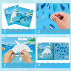 4Pcs Paint by Sticker Books para Kids 4-8, Travel Craft Activity