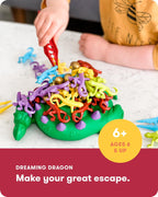 SimplyFun Dreaming Dragon - Un juego para niños basado en manos firmes, concentración y un poco de suerte, de 2 a 4 jugadores, juego para niños a partir de 6 años