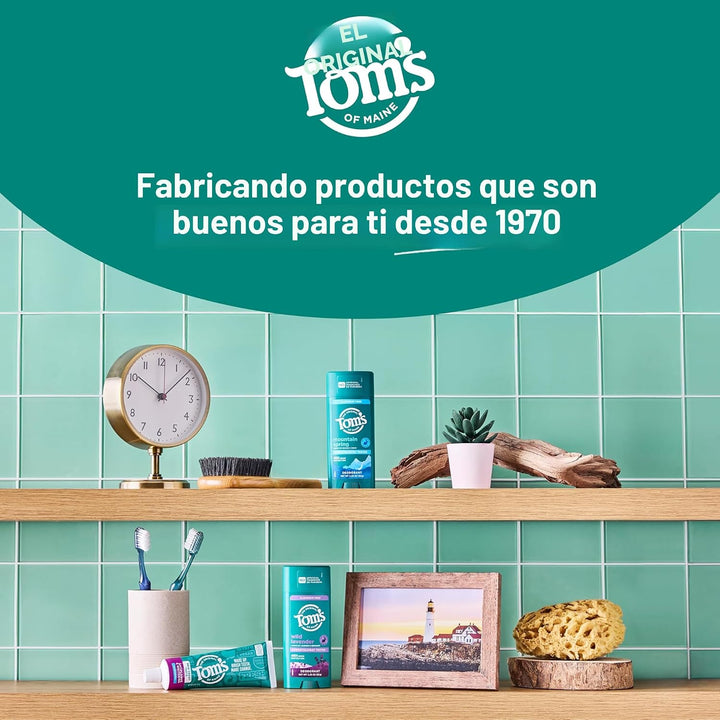 Tom's of Maine Whole Care Pasta de dientes natural con flúor, m...