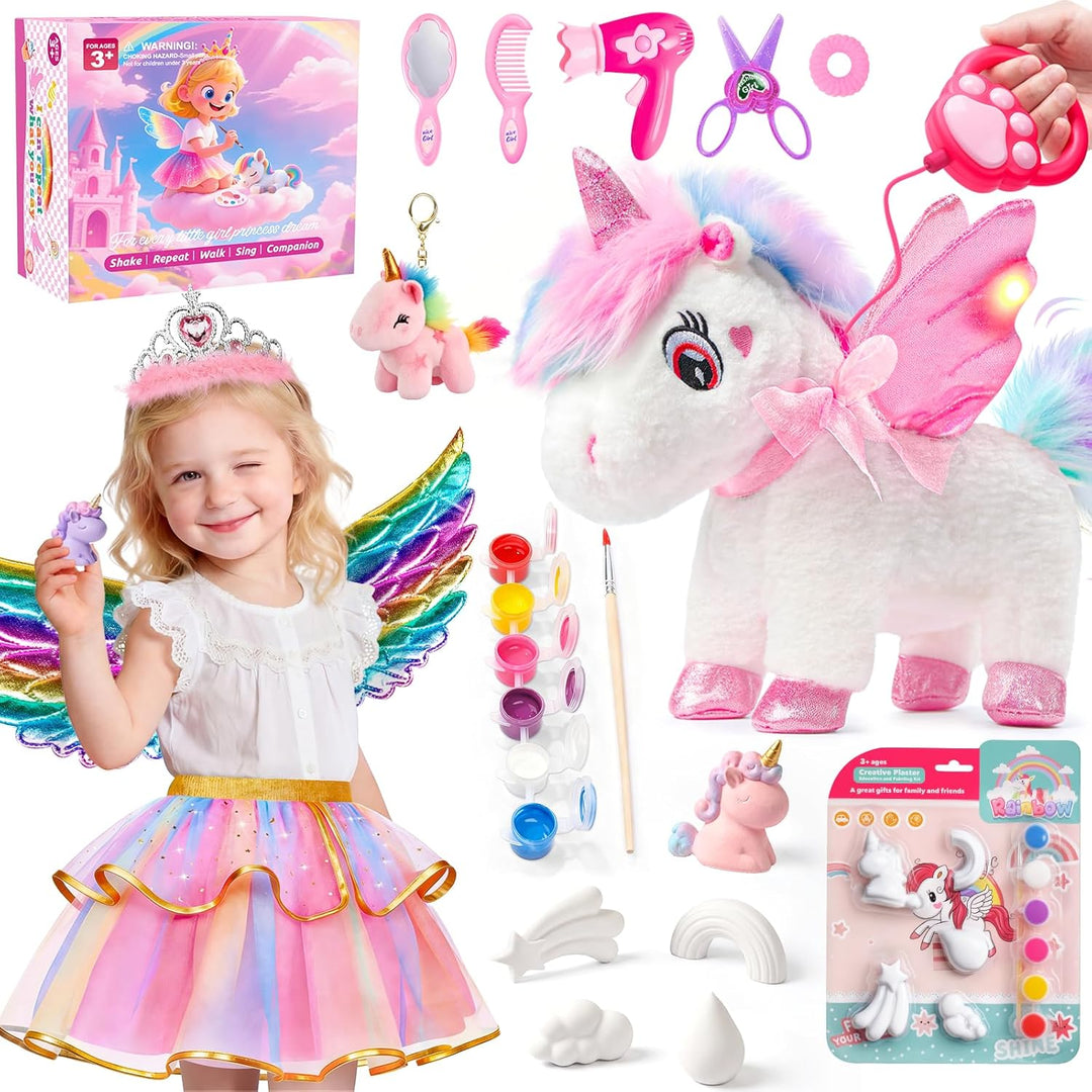 Jeowoqao - Juguetes de unicornio para niñas de 4 a 6 años, unicorni...