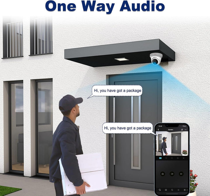 Anpviz Cámara IP PoE de 5 MP para exteriores, cámara de seguridad d...