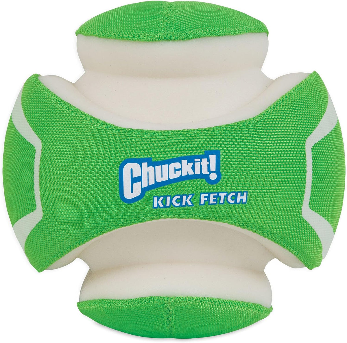 Pelota de Chuckit! Kick Fetch Max Glow, Grande (20 cm) Juguete para Perros que Brilla en la Oscuridad
