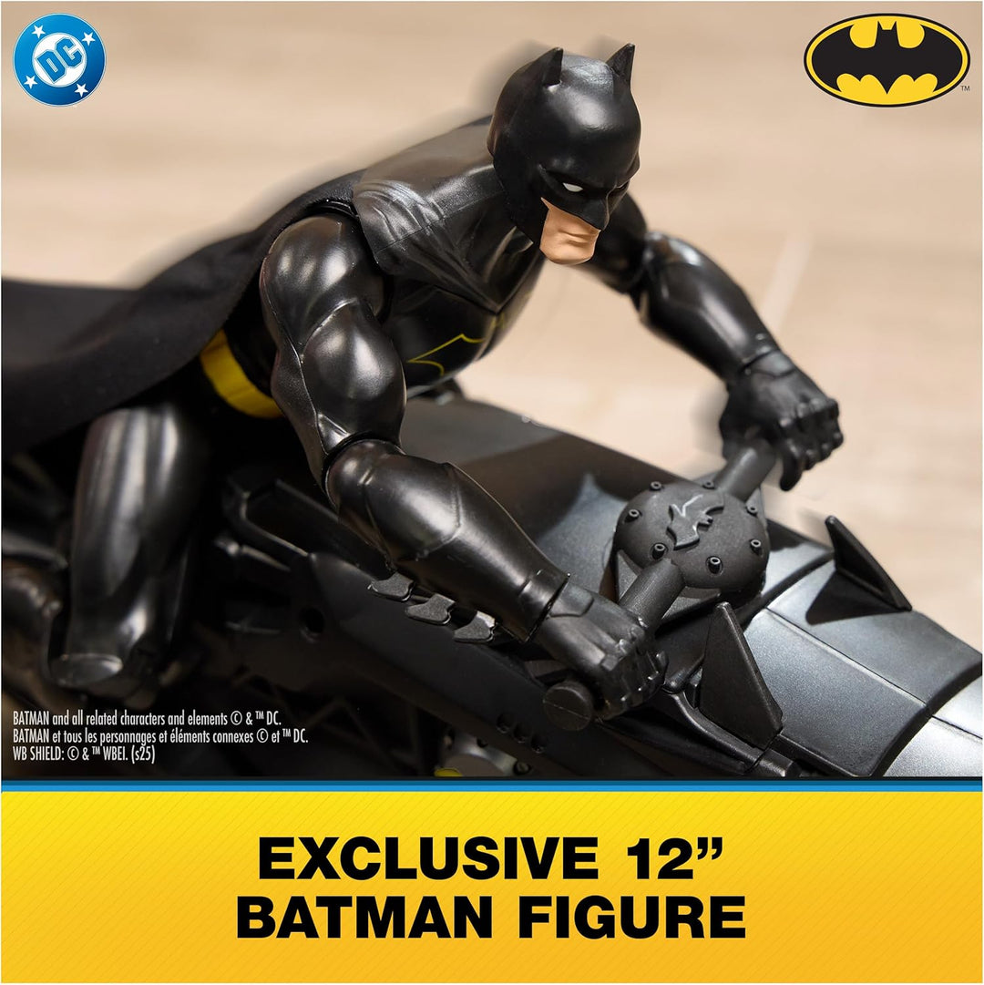 DC Comics, Batciclo con control remoto sigiloso de Batman con figur...
