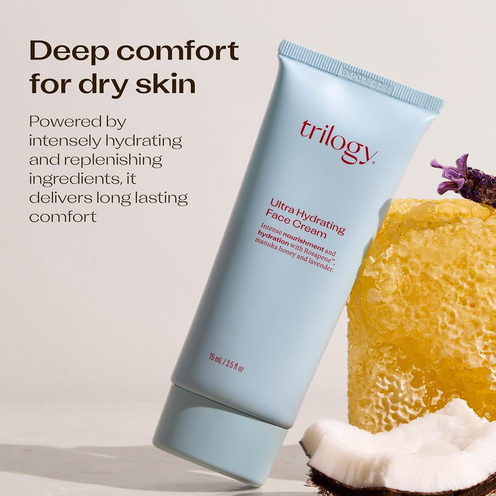 Trilogy Crema facial ultra hidratante, 2.5 onzas líquidas, para pie...