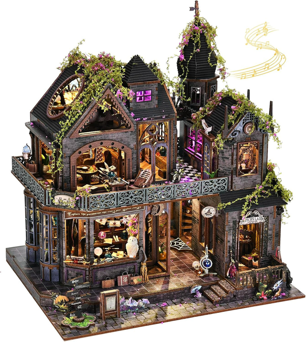 Kit de casa de muñecas en miniatura, kit de mini casa de bricolaje