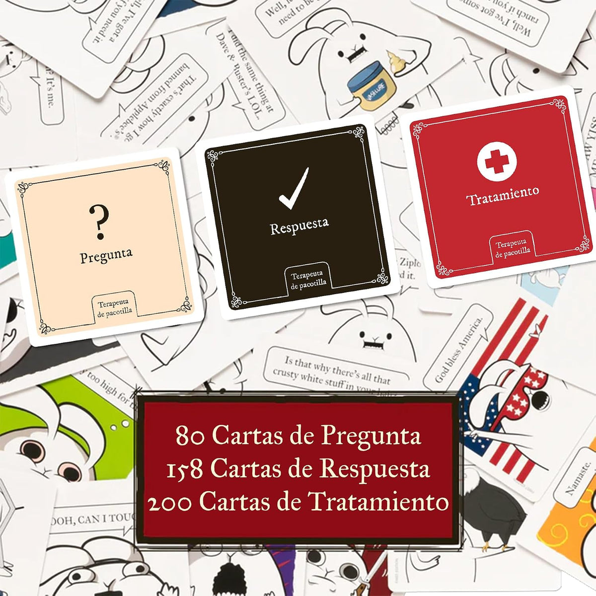 Exploding Kittens Terapeuta Horrible: Edición Extra Horrible – 3-8 jugadores – 17+ años – 15 min – Juego cómico de construcción – Fiesta, Noche Familiar, juego de cartas
