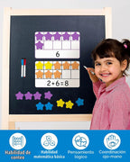 Coogam Conjunto Magnético de Marco de Diez, Juegos de Conteo de Números EVA Manipulativos Matemáticos, Juguete Educativo Montessori, Regalo para Niños de Jardín de Infantes y Aula de 3, 4, 5 Años