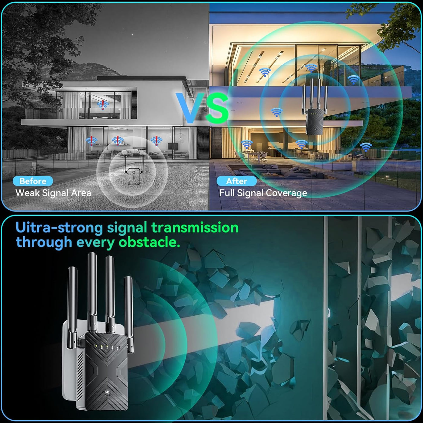 2026 WiFi Extender Signal Booster for Home, 8X Faster Long Range In...