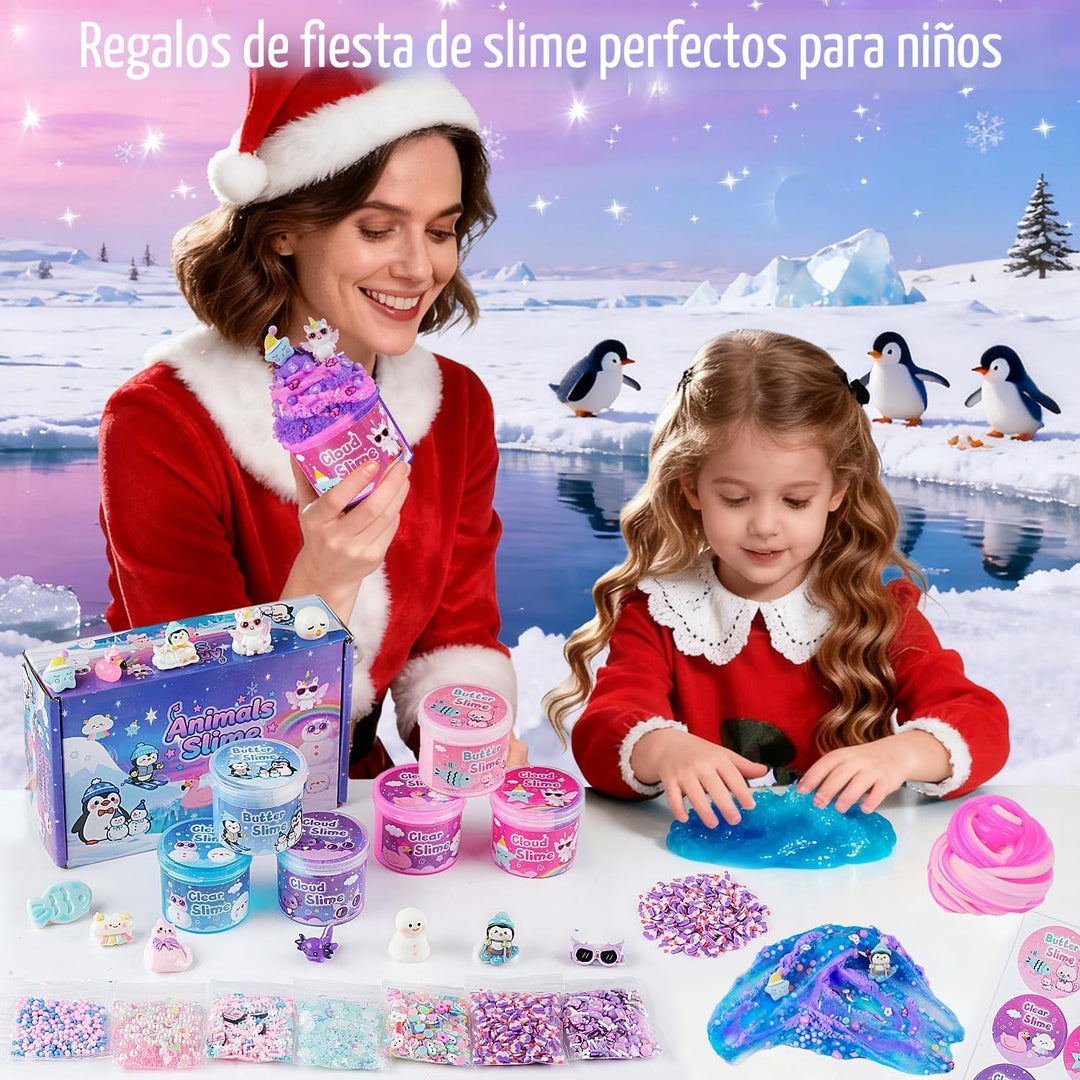 6 Pack de Slimes, Slime para Niños Animal Wonderland, Kit de Slime...