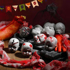 Hiboom 24 cabezas de muñeca de bebé de Halloween, plástico de miedo