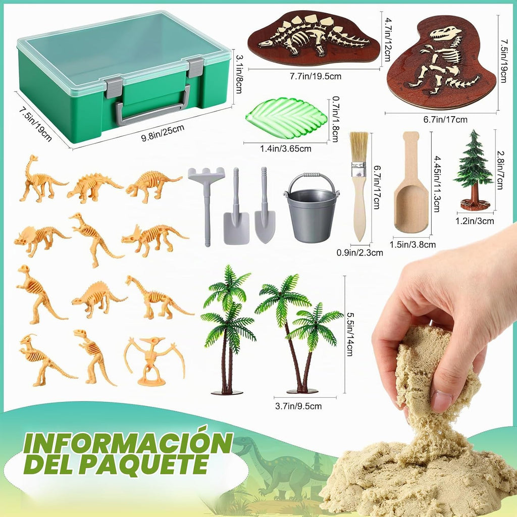 Jenaai Kit de excavación de arqueología para excavación de dinosaurios