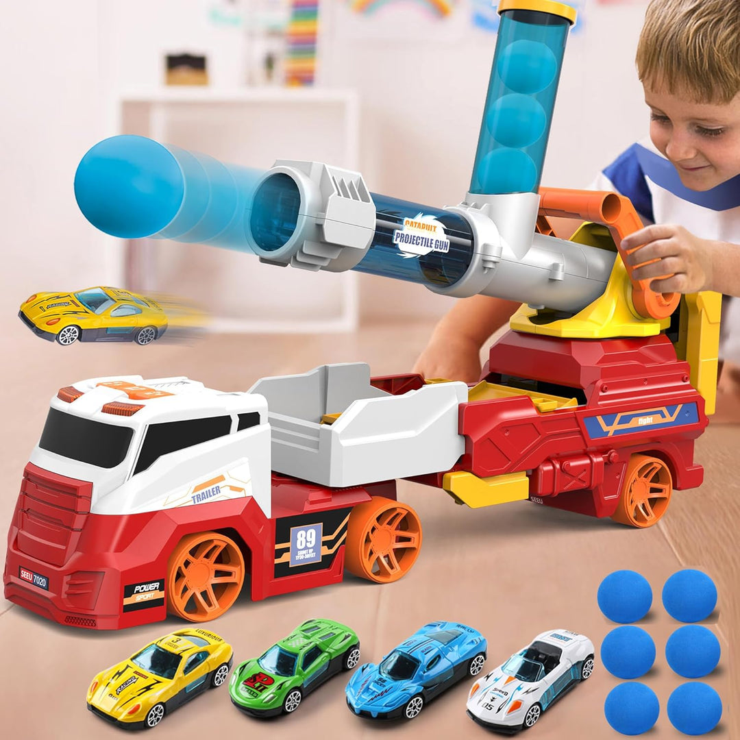 Dwi Dowellin Juguetes de Camiones para Niños, Juego de Coches Grand...