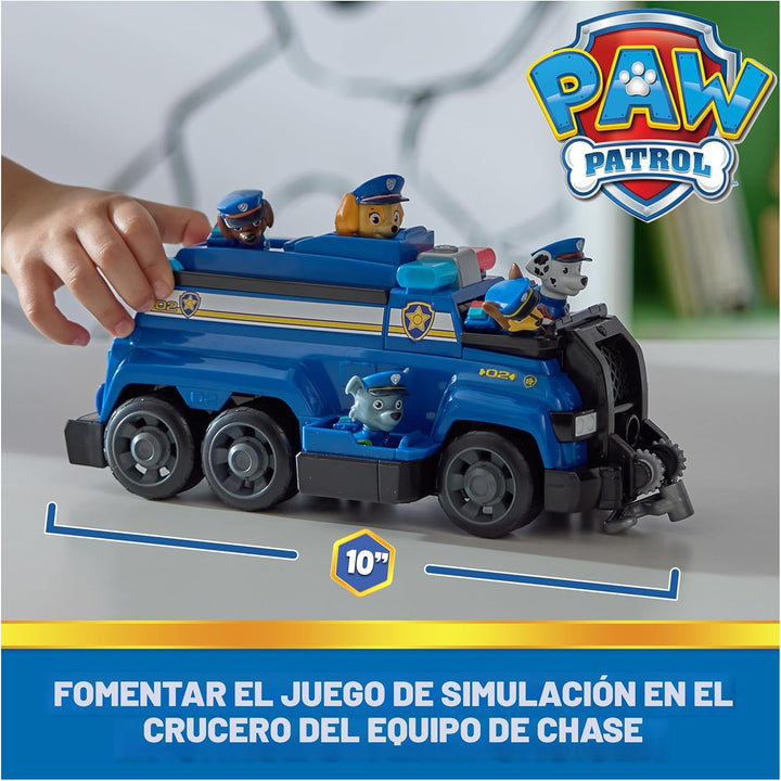 PAW Patrol Team Cruiser, vehículo a gran escala con figuras de acci...
