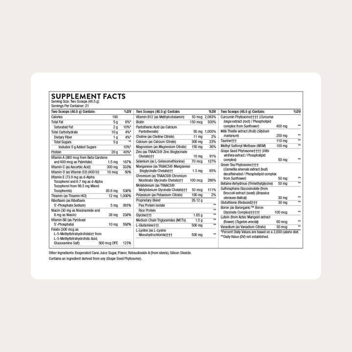Thorne Research, MediClear-SGS, 1