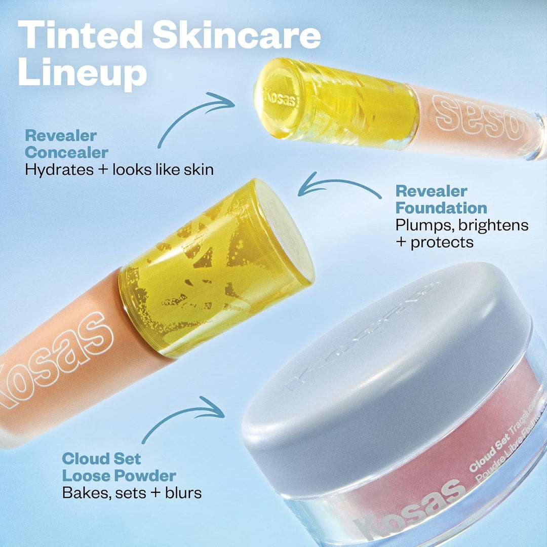 Kosas Cloud Set Polvo Suelto \u2013 Fijador Translúcido + Polvo Fac...