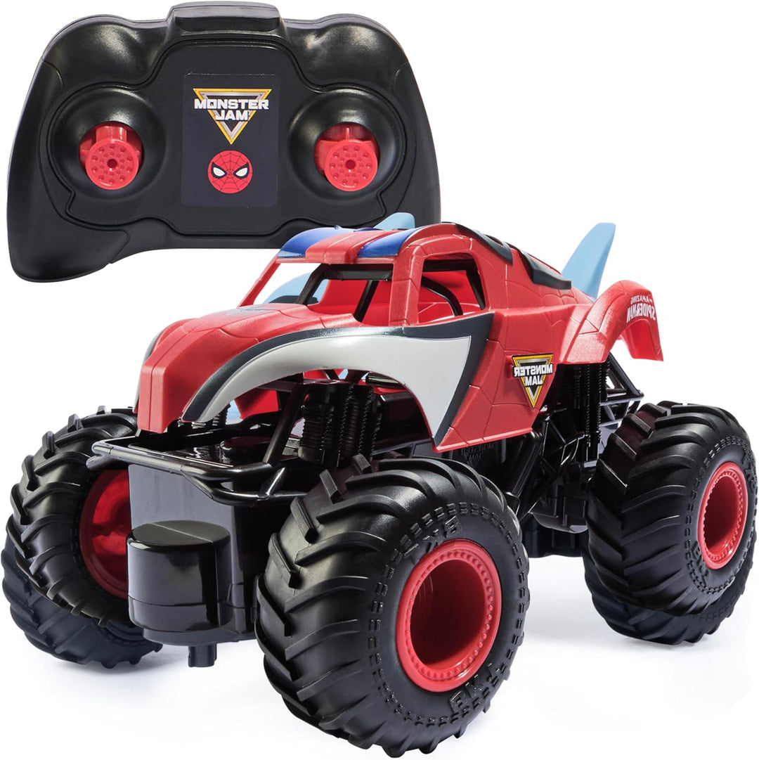 Monster Jam, Marvel The Amazing Spider-Man RC Monster Truck, 1:24 S...