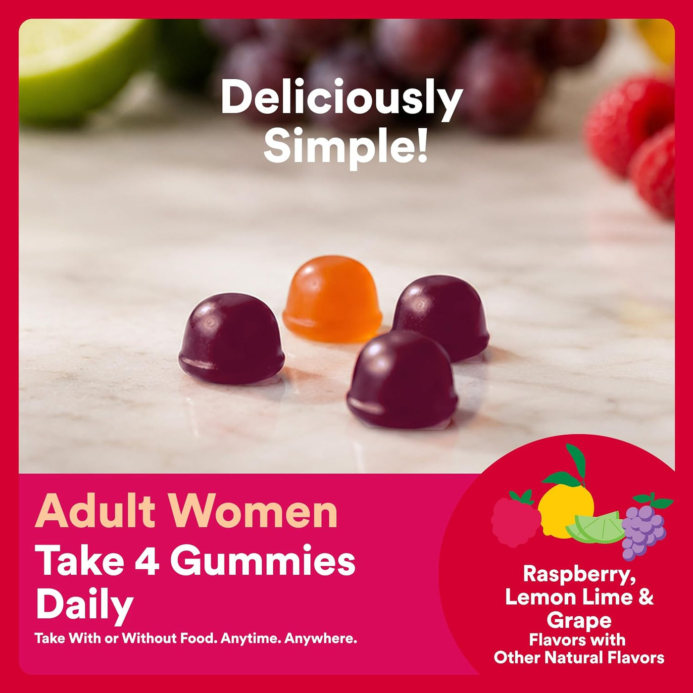 SmartyPants Fórmula Multivitaminas masticables para mujer