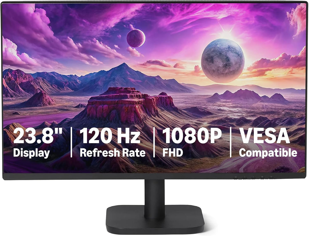 Amazon Basics - Monitor de computadora de 23.8 pulgadas 120 Hz, 108...