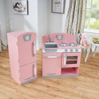 KidKraft Cocina y refrigerador rosado retro, Rosado