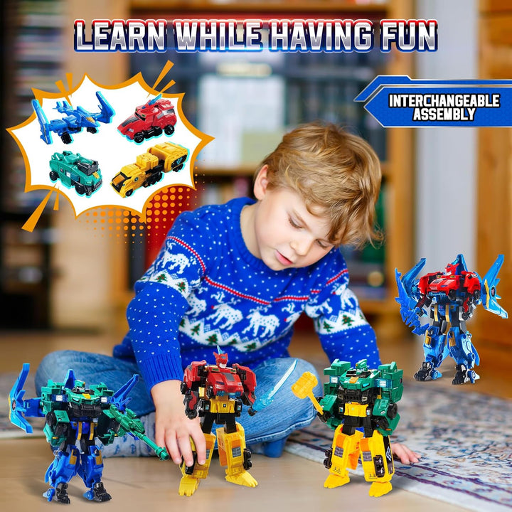 QUANTUM HEROES DINOSTER Juguetes transformadores, robot transformad...