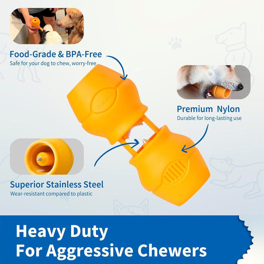 Chewise - Soporte para Bully Sticks, soporte mejorado para Bully Sticks, máxima seguridad resistente, dispositivo de seguridad libre de BPA para prevenir asfixia, se adapta a varios Bully