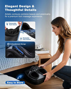 KNQZE Masajeador de pies Shiatsu con calor, diseño de masaje de elevación