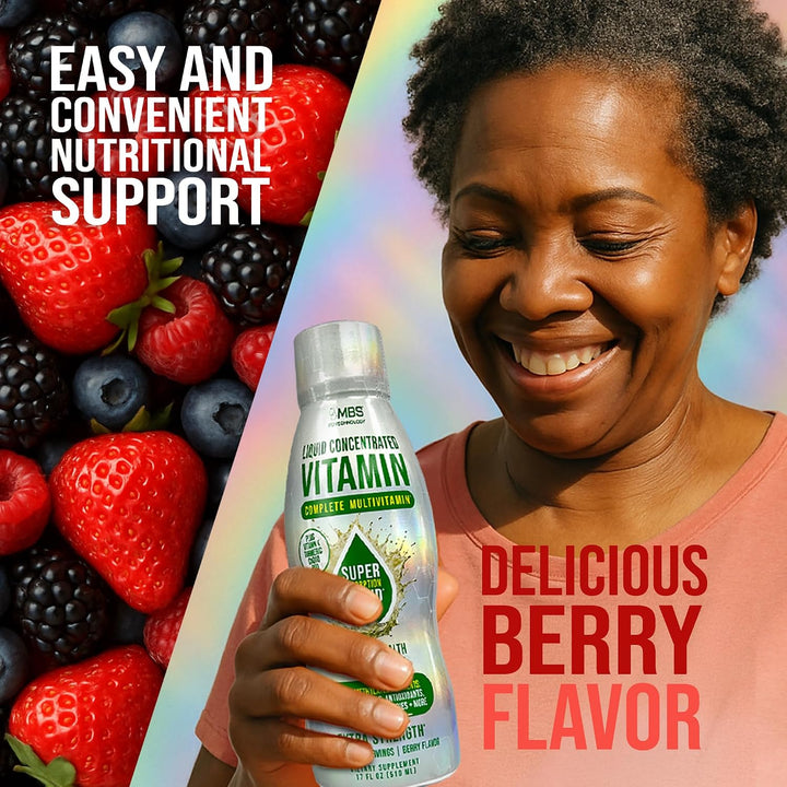 MBS Biotechnology Multivitamínico líquido para adultos \u2013 Vitam...