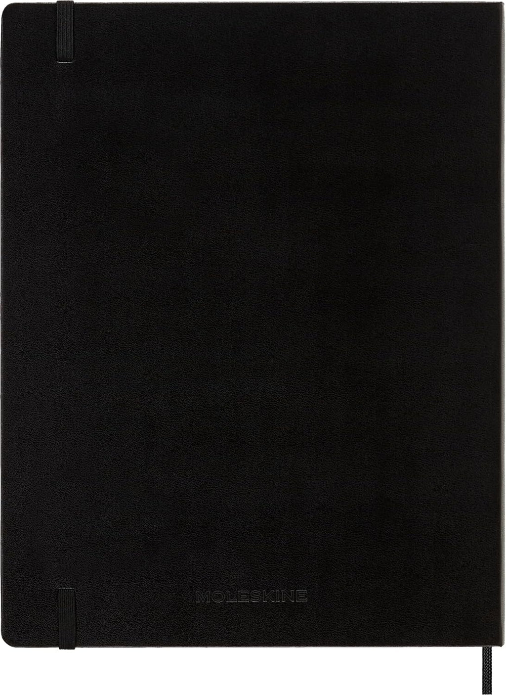 Moleskine Cuaderno, XXL, rayas, negro, tapa dura (8.5 x 11)