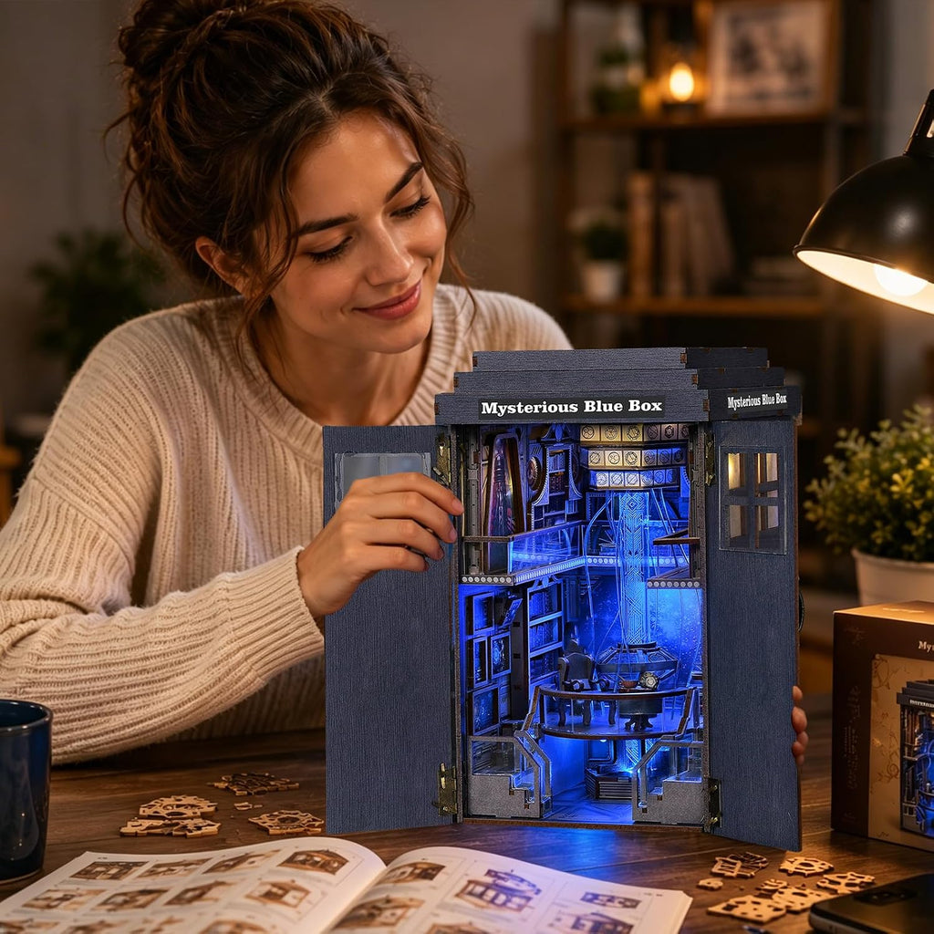 Kit de Rincón de Lectura, Kit de Casa de Muñecas DIY para Adultos y Adolescentes