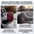 CARORI Ambientador de aire para automóvil, aroma a cereza dulce, soporte para tazas de larga duración de 30 días, difusor de aroma para automóvil, a prueba de derrames