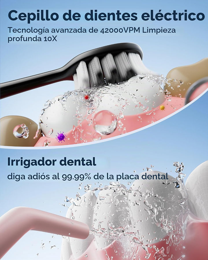 Cepillo de dientes eléctrico para adultos, cepillo de dientes eléct...
