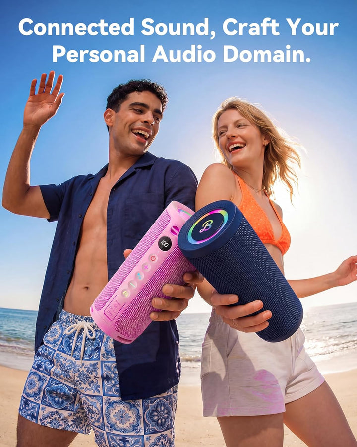 BassBloom Roar 3 Altavoz Bluetooth portátil, sonido potente de 20 W...