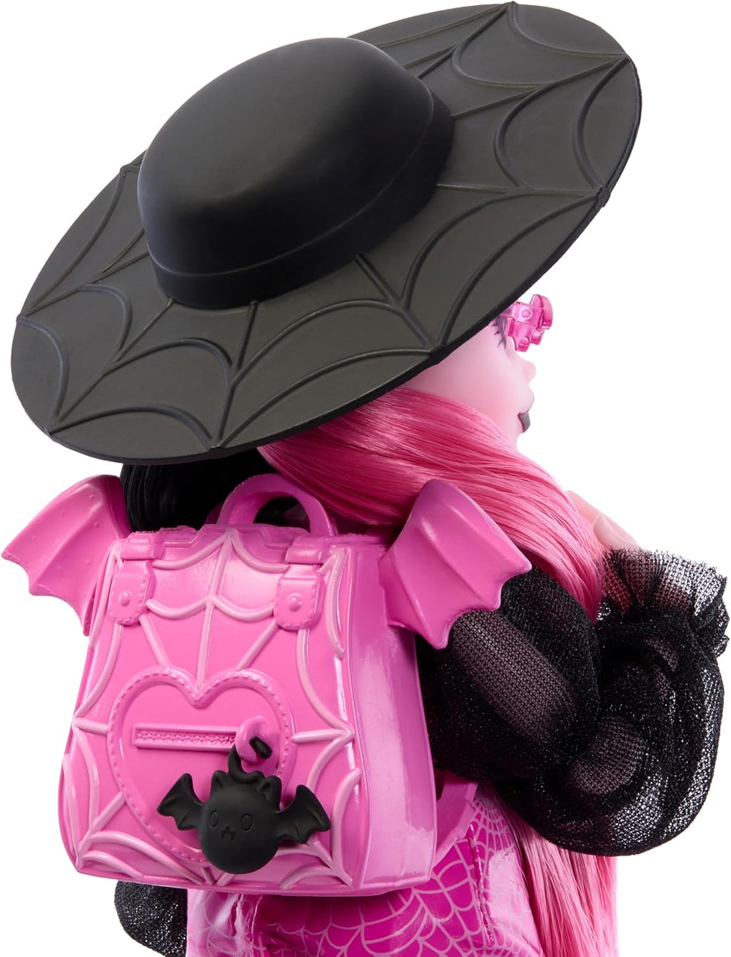 Paquete de muñeca Draculaura de Monster High con mascota Bat-Cat
