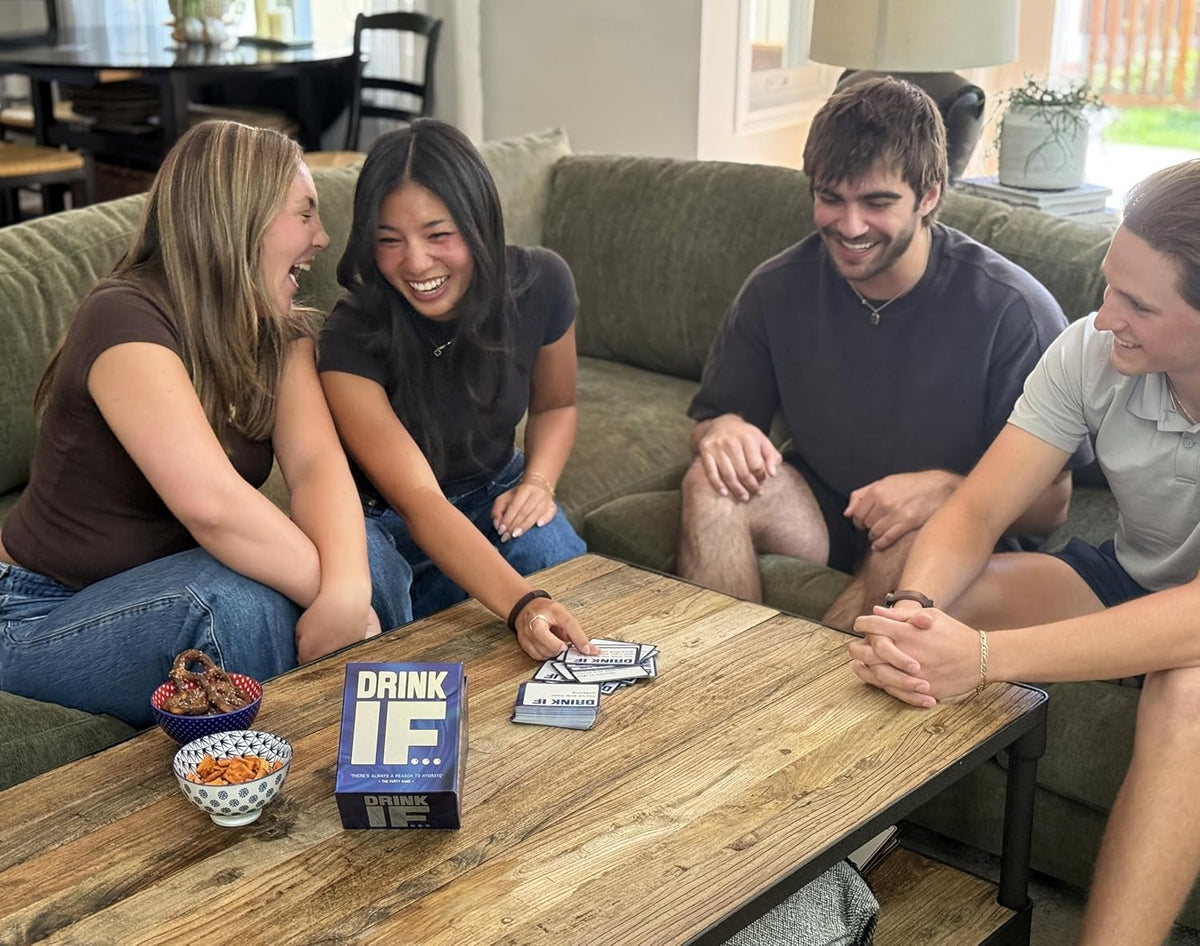 Drink IF… Juego para beber para adultos para fiestas + expansión After Dark | Divertido juego de cartas para romper el hielo y estimular conversaciones entre amigos y grupos | Ideal para noches de juego y juegos previos | Regalo divertido para adultos