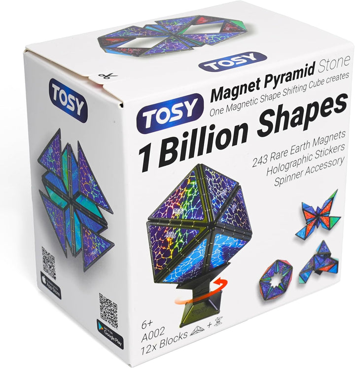 TOSY Pirámide Magnética de Piedra - 1 Cubo se Transforma en 1 Billó...