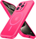 ImpactStrong Protector Magnético Diseñado para Funda iPhone 15 Pro Max [Protección de Cámara] [Prueba de Caídas de Grado Militar] [Compatible con MagSafe] Funda de Teléfono Delgada Translúcida Mate