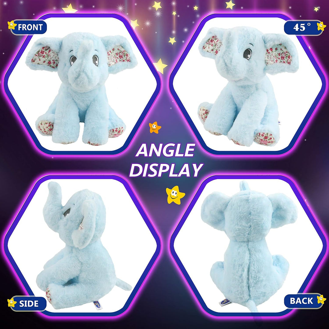 BSTAOFY Juguete de peluche suave de elefante iluminado con luces LE...