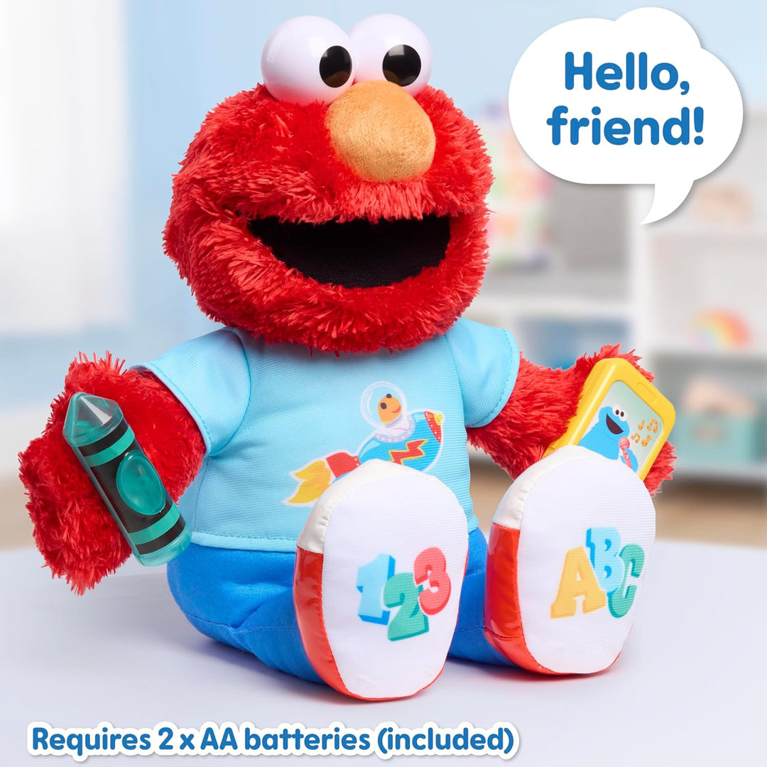 SESAME STREET Just Play - Peluche Elmo de 13 pulgadas con