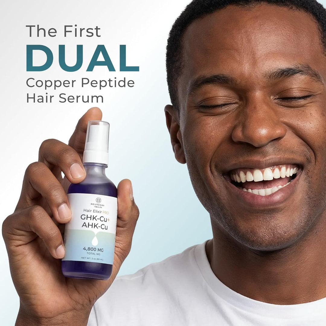 Neurogan GHK-Cu + AHK-Cu Hair Serum Pro - Suero ligero para el cuer...