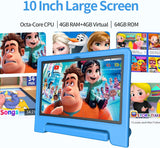JREN Tablet para Niños ｜ 10 Pulgadas 64GB Android 14 ｜ Octa-core ｜...