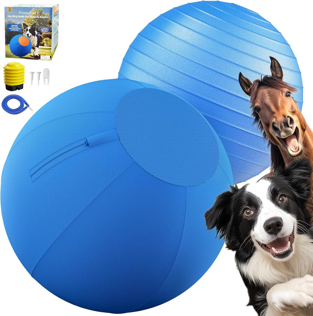 Happypaw 3.0 2026 - Pelota de pastor para perros de 18 pulgadas, resistencia mejorada a la masticación y material resistente, equipo de agilidad de juguete para perros para pastores australianos