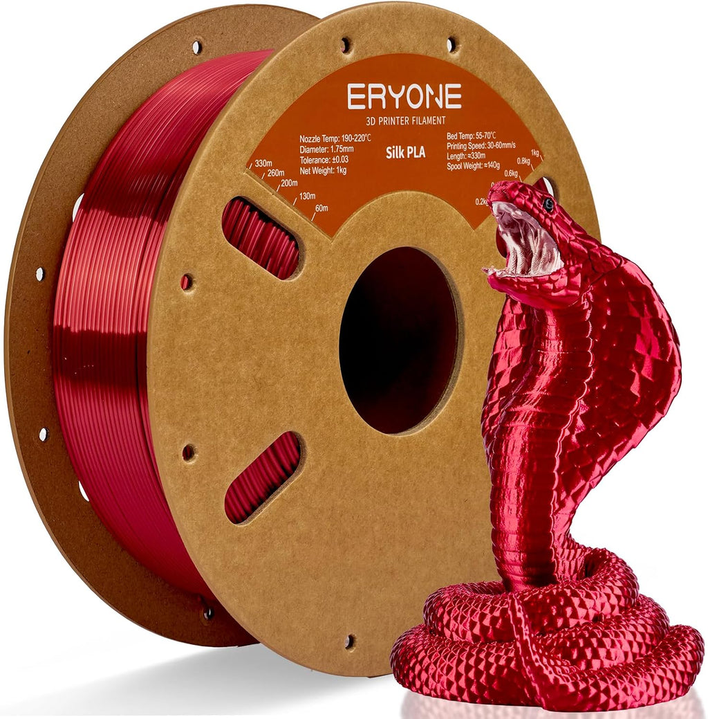ERYONE Filamento PLA de seda para impresora 3D, 0.069 pulgadas +\/-...