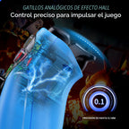 Dinosoo Controlador Inalámbrico RGB para PS5/PlayStation 5 PC, Controlador Bluetooth con Turbo, Macro, Vibración Dinámica, 6-Ejes de Movimiento, Puerto de Audio de 3.5 mm, Batería de 1000mAh, Altavoz - Azul