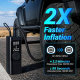 FamilyKit Compresor de aire portátil para inflador de neumáticos, b...