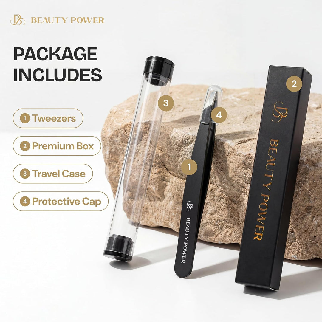 Beauty Power Pinzas Inclinadas Profesionales de Ultra-Precisión par...